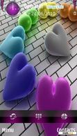 Download mobile theme color hearts