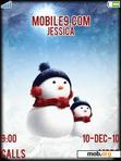 Download mobile theme snow men joy