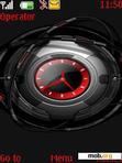 Скачать тему Clock red