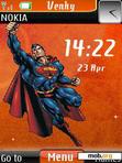 Download mobile theme superman clock