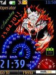 Download mobile theme Wolf speedometer cLOck