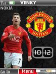 Скачать тему manchester united clock