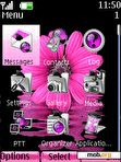 Download mobile theme pink flower