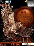 Скачать тему Owl Clock