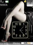 Скачать тему Legs Clock