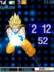 Download mobile theme Goku Kame clock