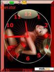 Download mobile theme lady in red