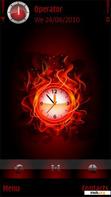 Download mobile theme fire Clock