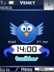 Скачать тему Twitter clock