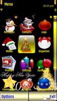 Download mobile theme Golden Xmas Tree