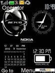 Скачать тему animated nokia clock