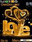 Download mobile theme love gold