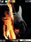 Download mobile theme Absolutely Fire Guitar