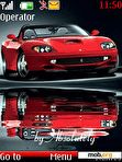 Download mobile theme ANIMATED RED CAR