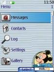 Download mobile theme Baby Mickey Clock