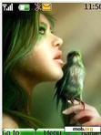 Download mobile theme Green Bird_by edwin