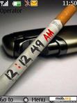 Download mobile theme Cigarette clock