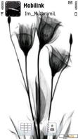 Download mobile theme Black Flowers