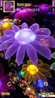 Download mobile theme Neon Flowers