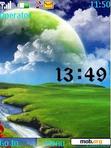 Download mobile theme natural clock