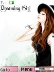 Download mobile theme dreaming girl