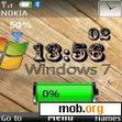 Download mobile theme Windows 7_Wood Clock