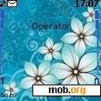 Download mobile theme Blue Floral