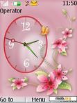 Download mobile theme Flower Clock