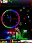 Download mobile theme New Year clock anim