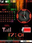 Download mobile theme calendar battery abstract