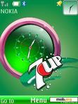 Скачать тему 7up Clock With Icons