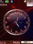 Download mobile theme Analog Clock With Icons