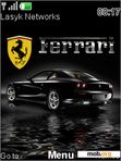 Download mobile theme Black ferrari