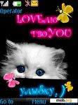 Download mobile theme Love you