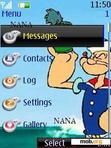 Download mobile theme Popeye Clock