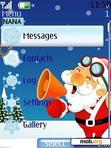 Download mobile theme Santa Clock