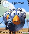 Download mobile theme cute blue birds