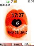 Download mobile theme Kiss clock