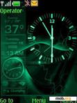 Скачать тему nokia green clock