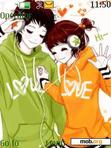 Download mobile theme Cute Love