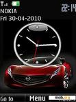 Download mobile theme cars clock slide