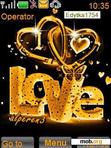 Download mobile theme gold love