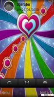 Download mobile theme Rainbow Heart