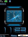 Скачать тему Blue Dual Clock