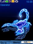 Download mobile theme blue scorpion