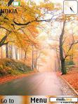 Download mobile theme Autumn Road