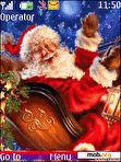 Download mobile theme animated santa