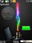 Download mobile theme 3d Lighter Clock