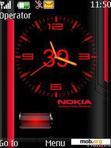 Download mobile theme Nokia Clock With Battery