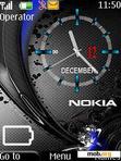 Download mobile theme Nokia Clock With Battery